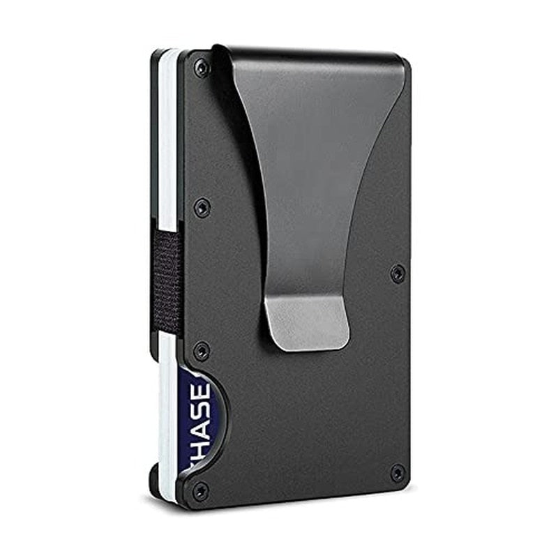 Aluminium Credit Card Holder for Men Wallet New Minimalist Blocking Slim Anti Protect Metal Cardholder Clip