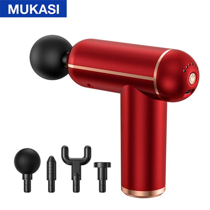 MUKASI Massage Gun Portable Percussion Pistol Massager For Body Neck Deep Tissue Muscle Relaxation Gout Pain Relief Fitness