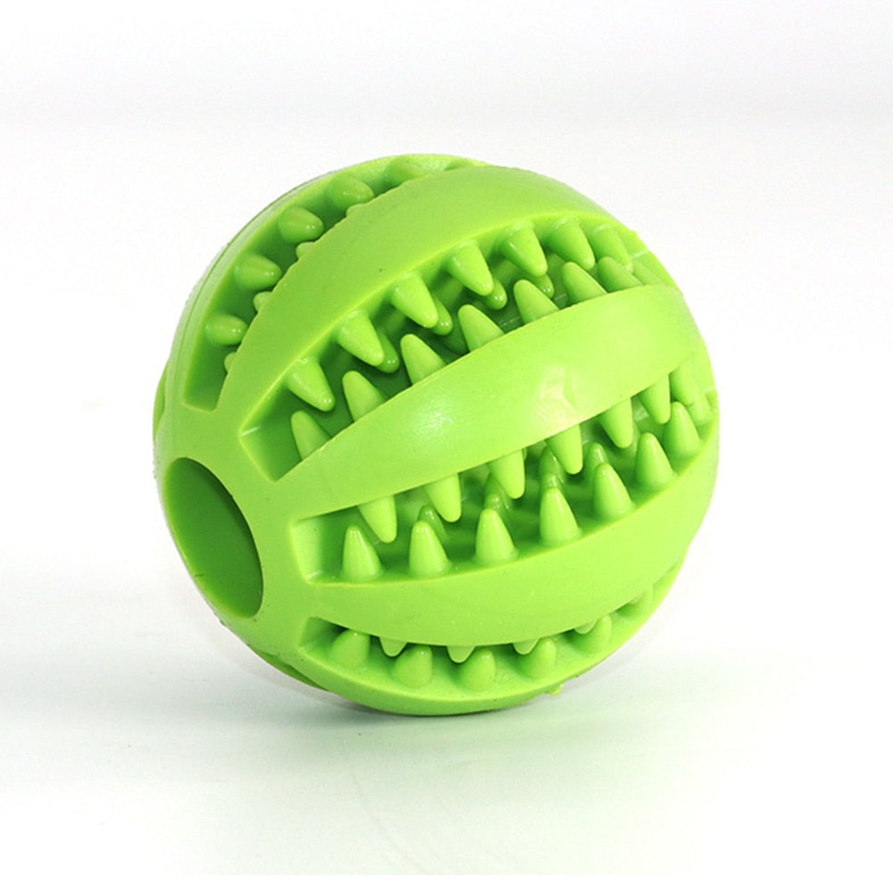 Pet Dog Toy Interactive Rubber Balls for Small Large Dogs Puppy Cat Chewing Toys Pet Tooth Cleaning Indestructible Dog Food Ball