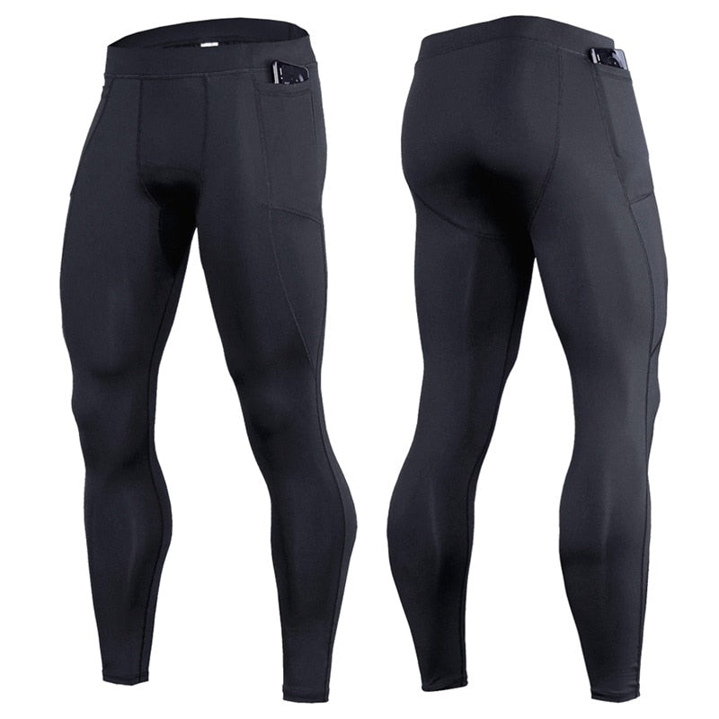 Crossfit Gym Running Mens Leggings Fitness Quick-drying Jogging Compression Pants Men Workout Training Tights Sport Man Trousers