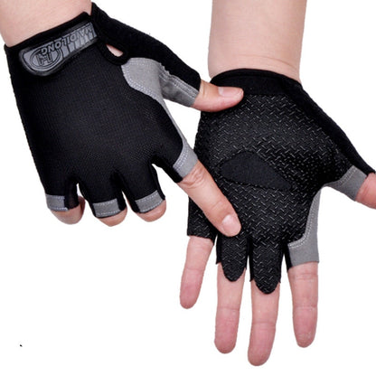 Cycling Gloves Men Women Fingerless Weight Lifting Fitness Gym Gloves Training Non Slip Palm Protect Breathable Bicycle Gloves - MJP CUP